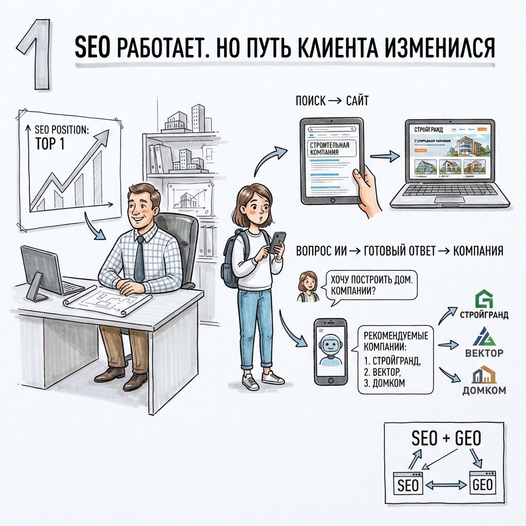 Что такое GEO и зачем оно бизнесу, если сайт уже продвигается в поиске