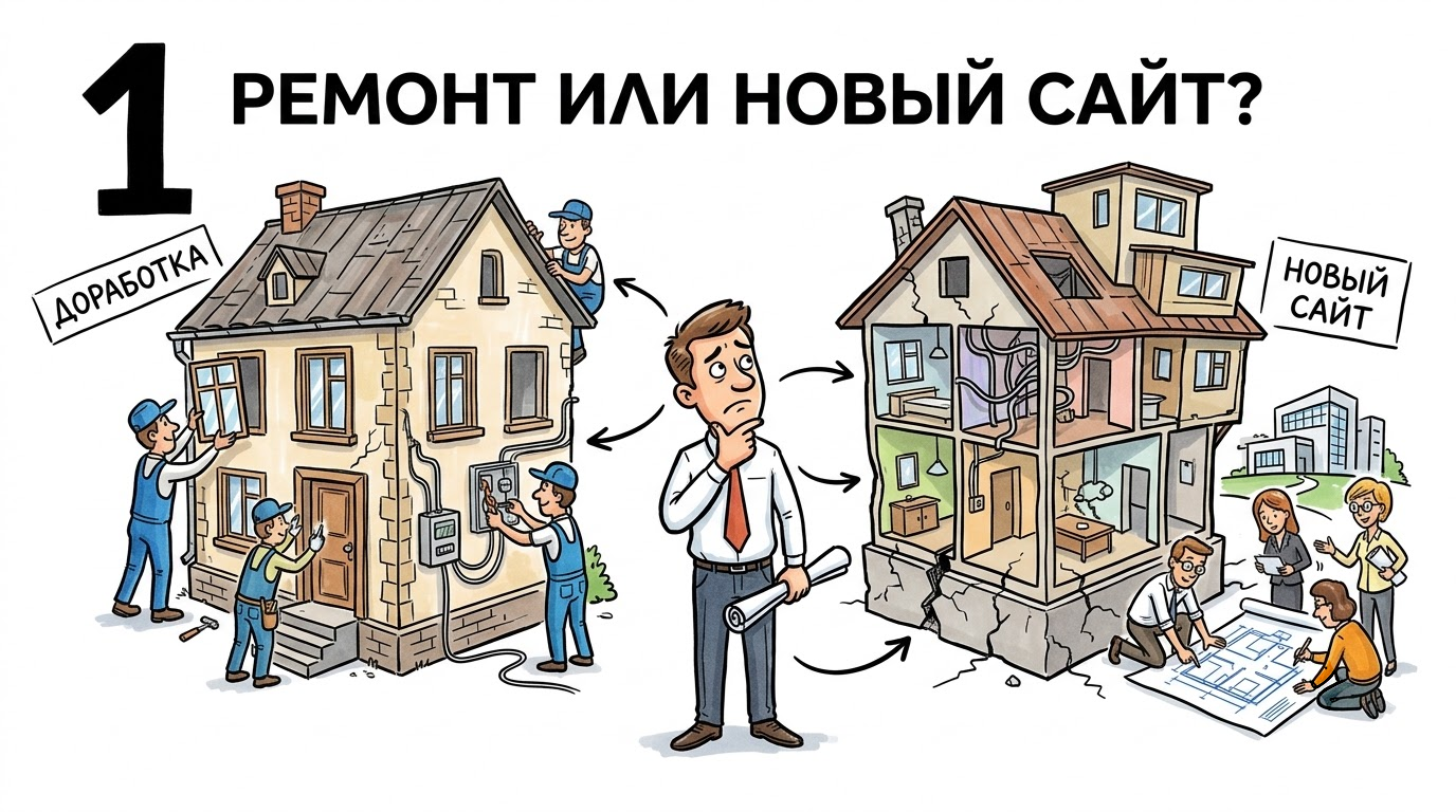 Новый сайт или доработка старого: что выгоднее для бизнеса