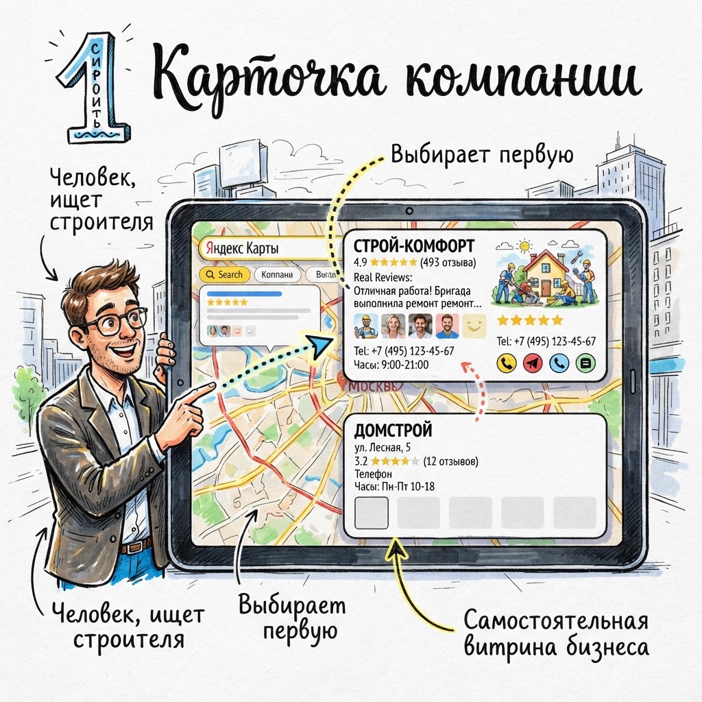 Почему карточка компании становится почти таким же важным инструментом, как сайт