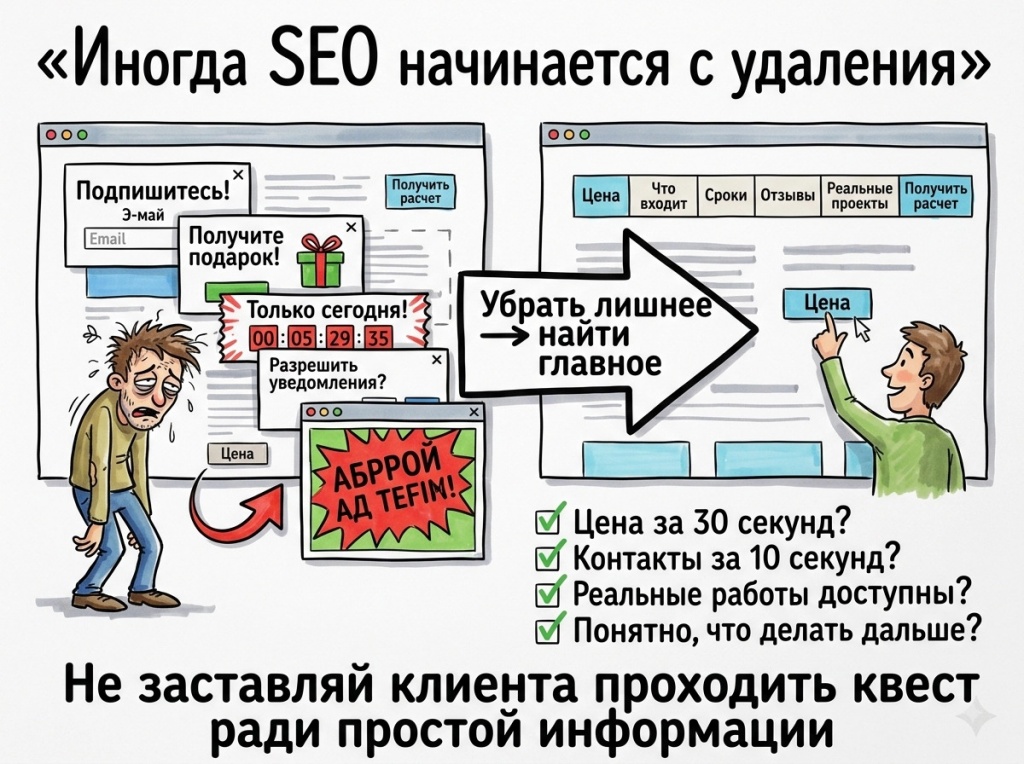 важно убирать лишнюю информацию