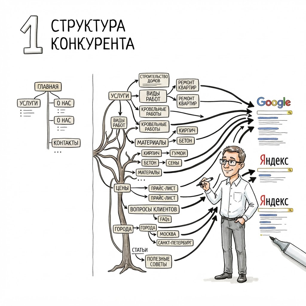 структура конкурента структура конкурента