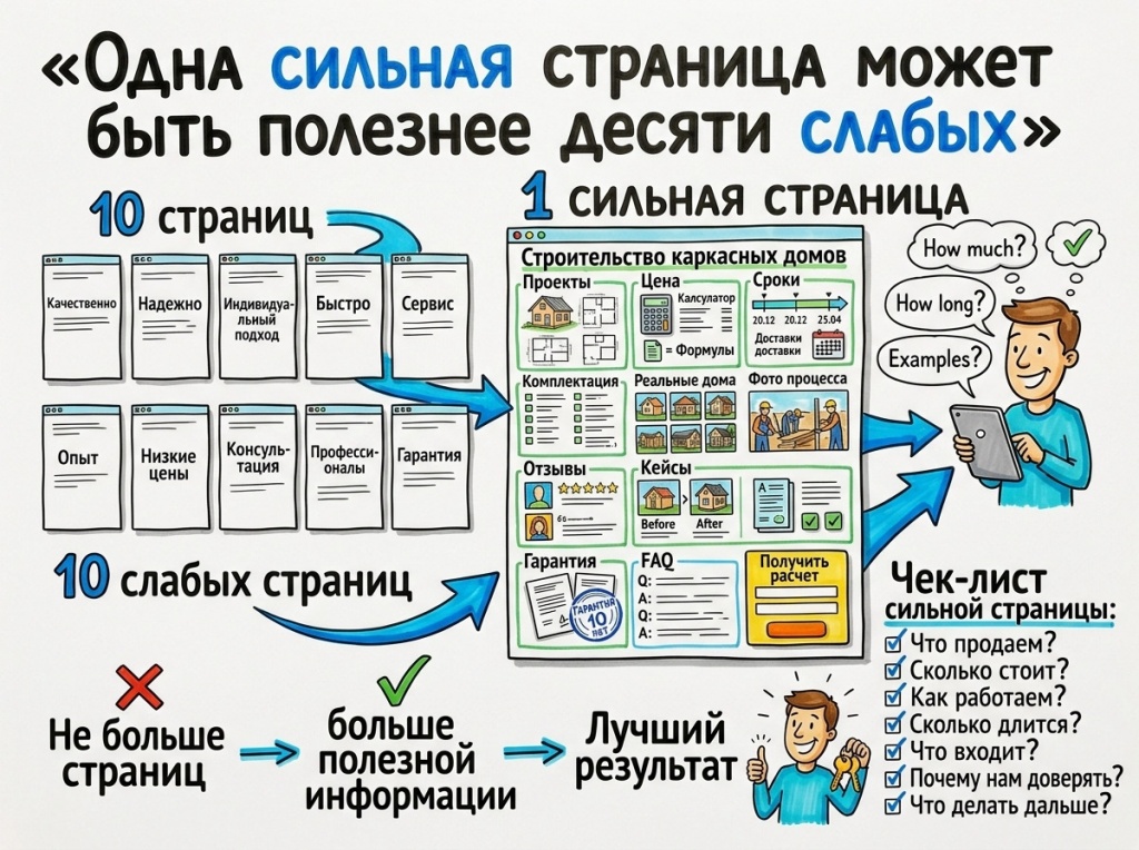 одна сильная страница